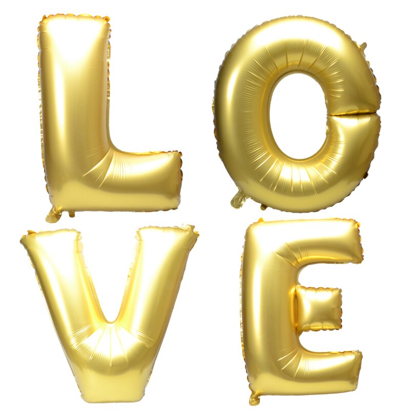 16 &  ǹ   ȣ Ballons  Baloon ȥ Ƽ ߷Ÿ    /16& Gold Silver LOVE Helium Foil Ballons Letter Baloon Wedding Party Valentine&s